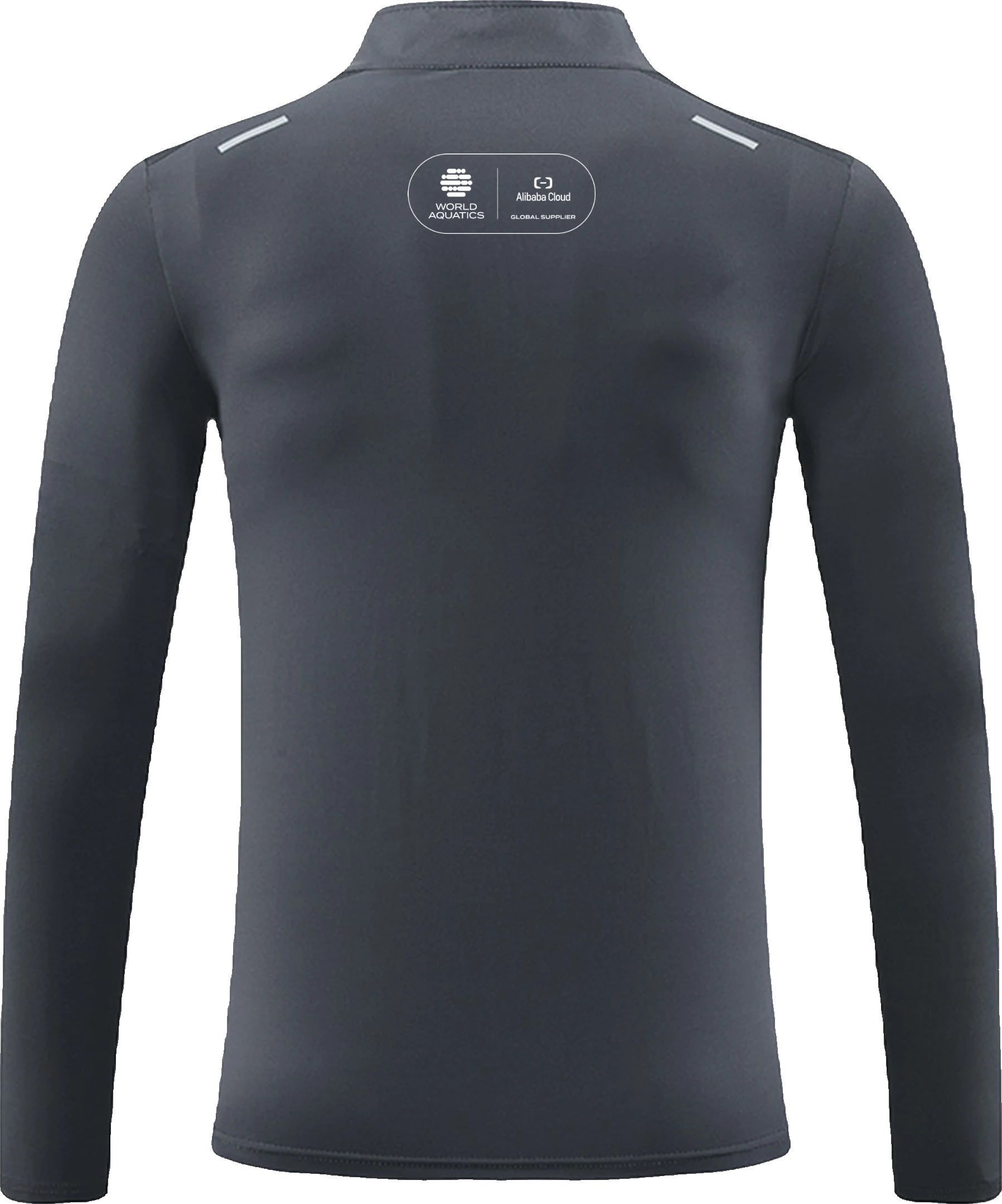 Black co-branded shirt back